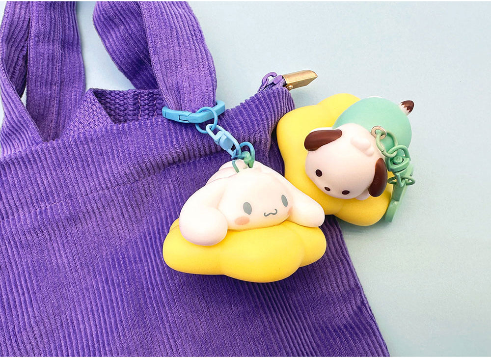 Sanrio Characters Glowing Star Cloud Figure Keyring (6 types)