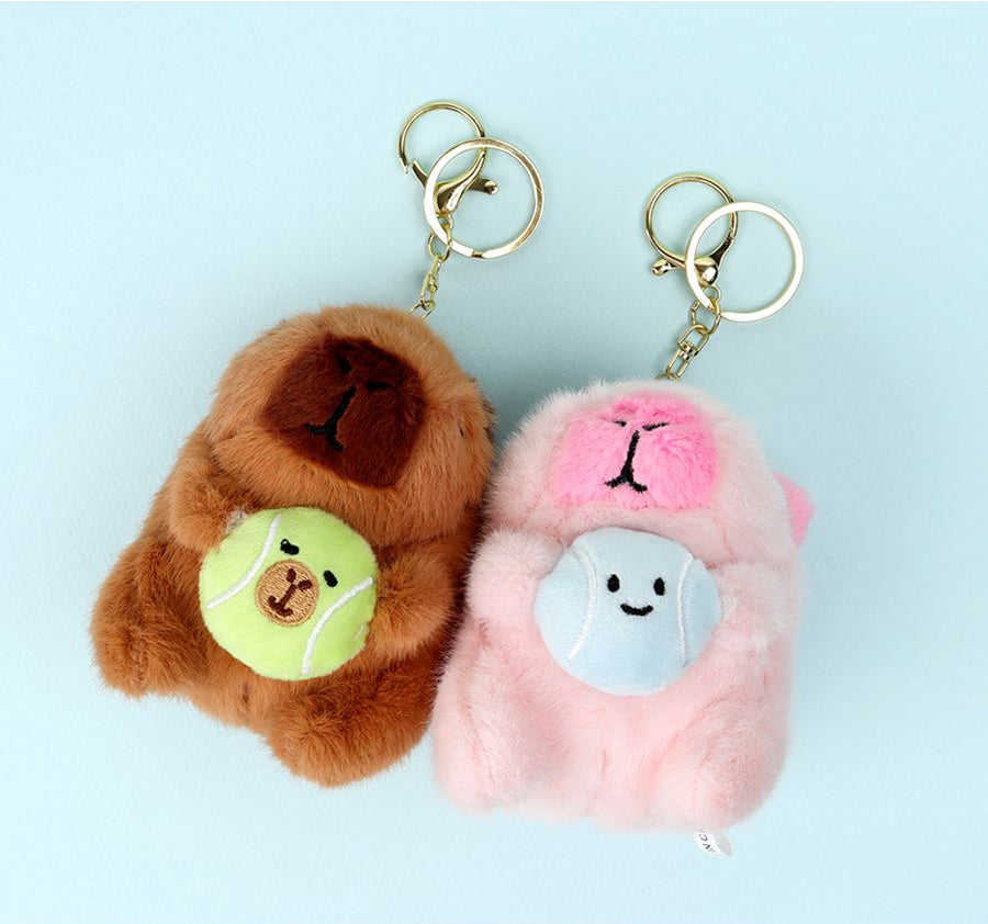 I Love Ball Capybara Plush Keyring (Random)