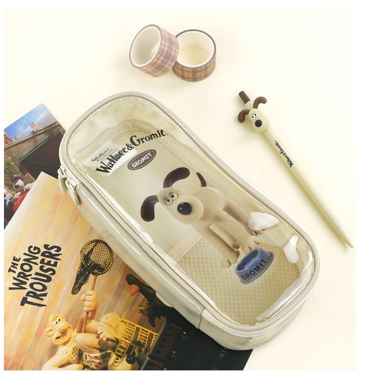 Wallace & Gromit Multi Zip PVC Pouch – Gromit / Feathers McGraw