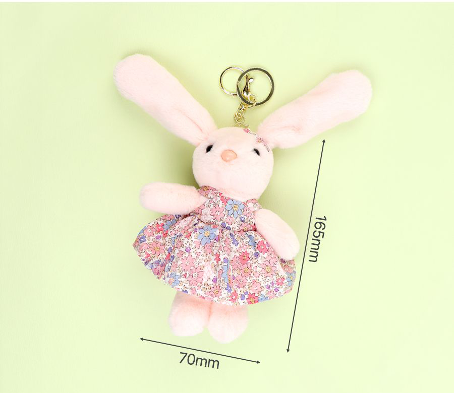 Onepiece Bunny Plush Doll Keyring (Random Color)