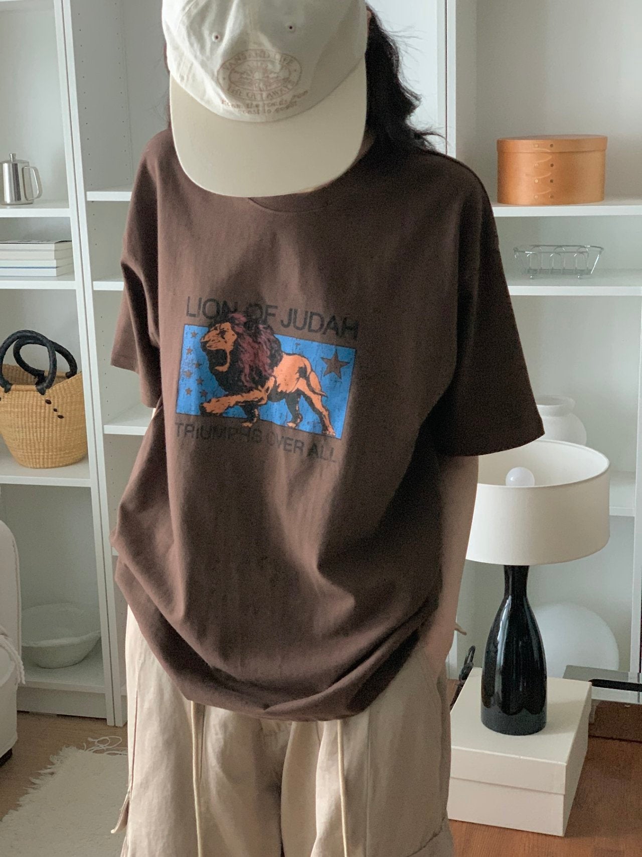 Lion of Judah Vintage Graphic Tee - Luckyplanetusa