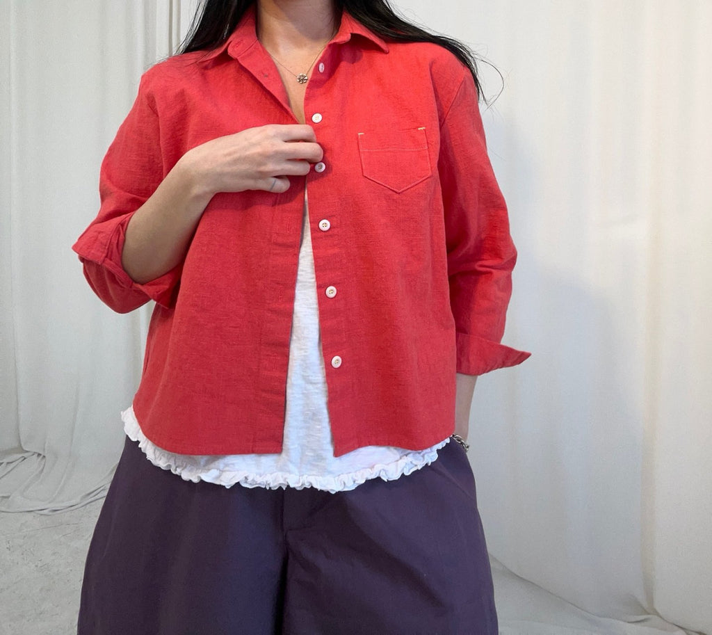 Soft Frill 100% Cotton Sleeveless Top Made in Korea - Luckyplanetusa