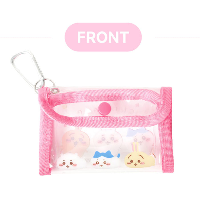 Chiikawa Official Licensed Clear Mini Pouch with Carabiner – 3 Colors