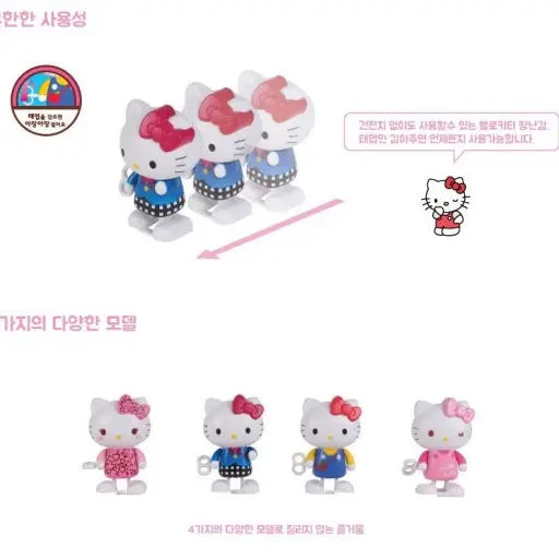 Hello Kitty Wind-Up Walking Figure – Assorted Outfits