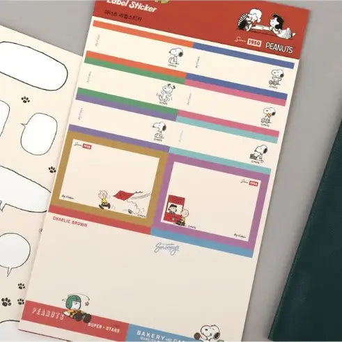 Peanuts Snoopy Label Sticker Set – Message & Gift Name Tags