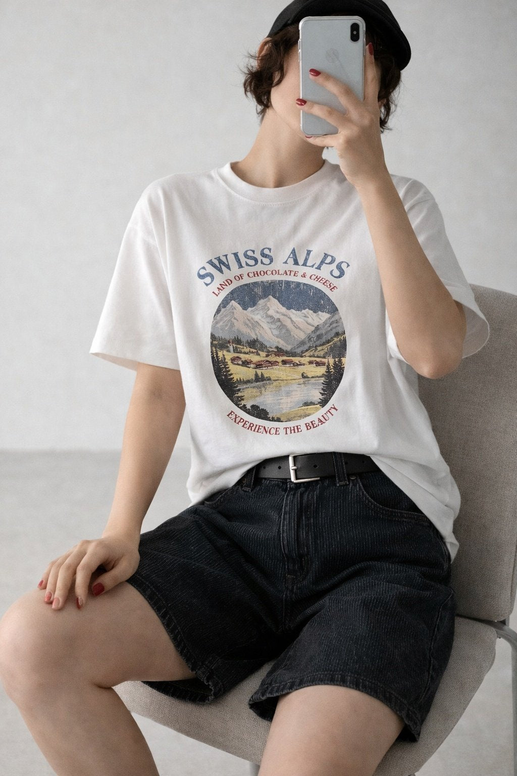 Swiss Alps Vintage Graphic Tee - Luckyplanetusa