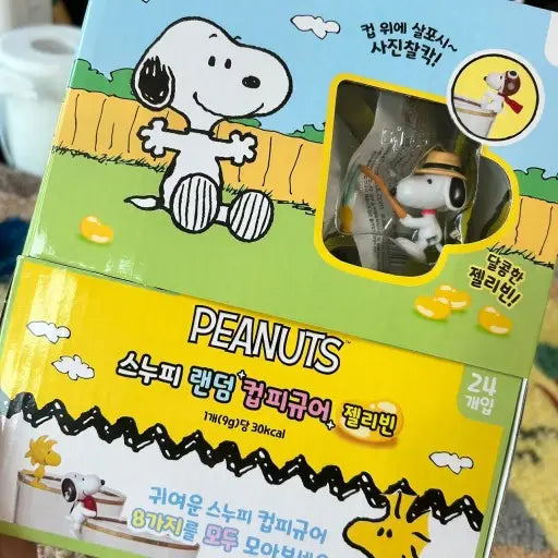 Peanuts Snoopy Cup Deco Charm Figure Random Box 24PCs SET