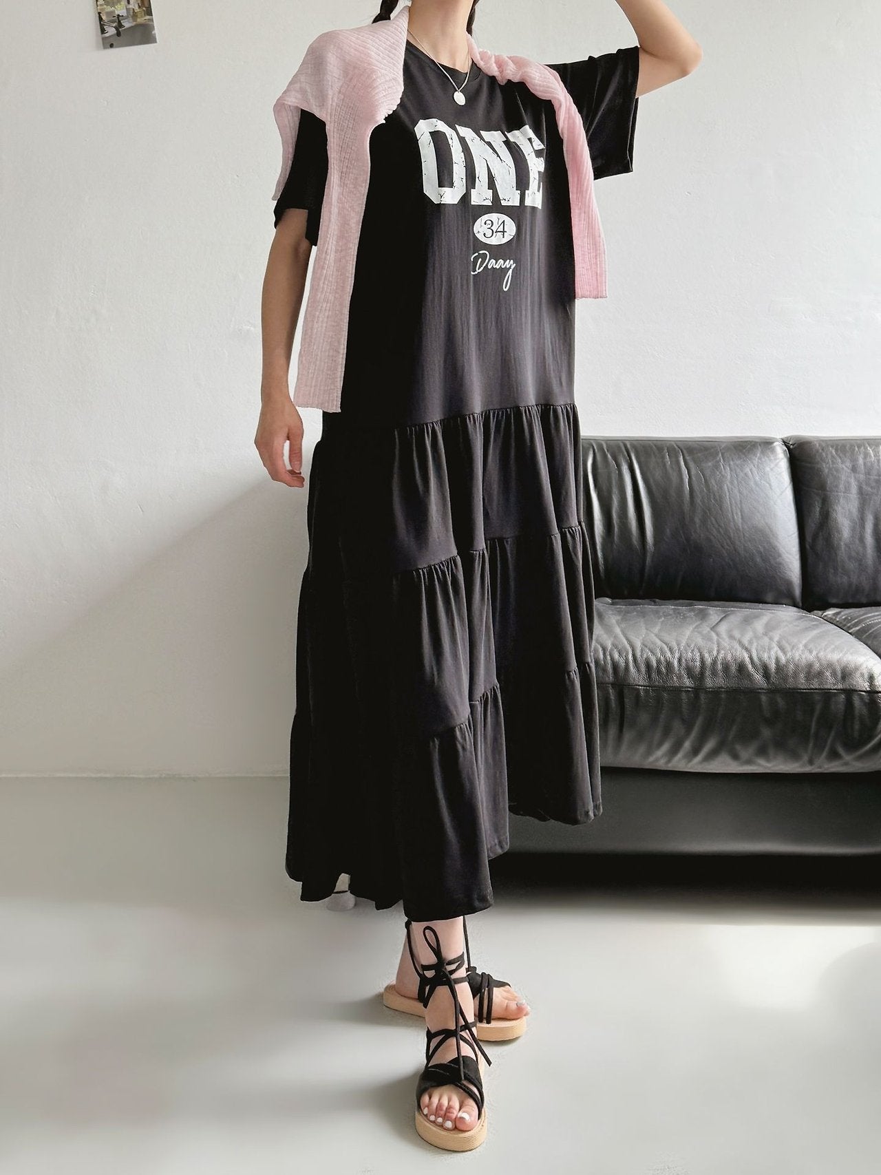 ONE 34 Days Cotton Tiered Maxi Dress - Luckyplanetusa
