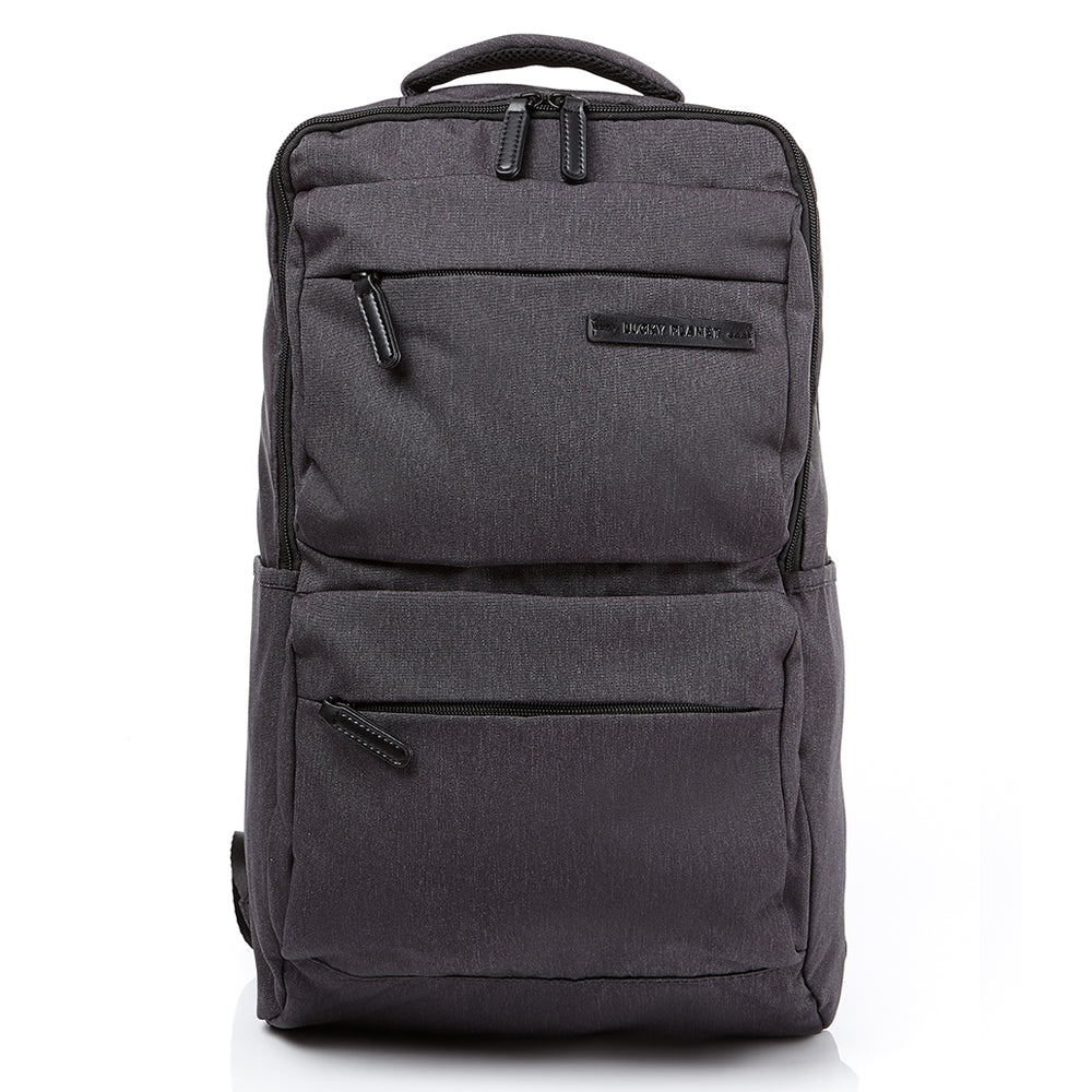 Alpha Backpack 17 with Laptop Sleeve Compact Design Charcoal Gray
