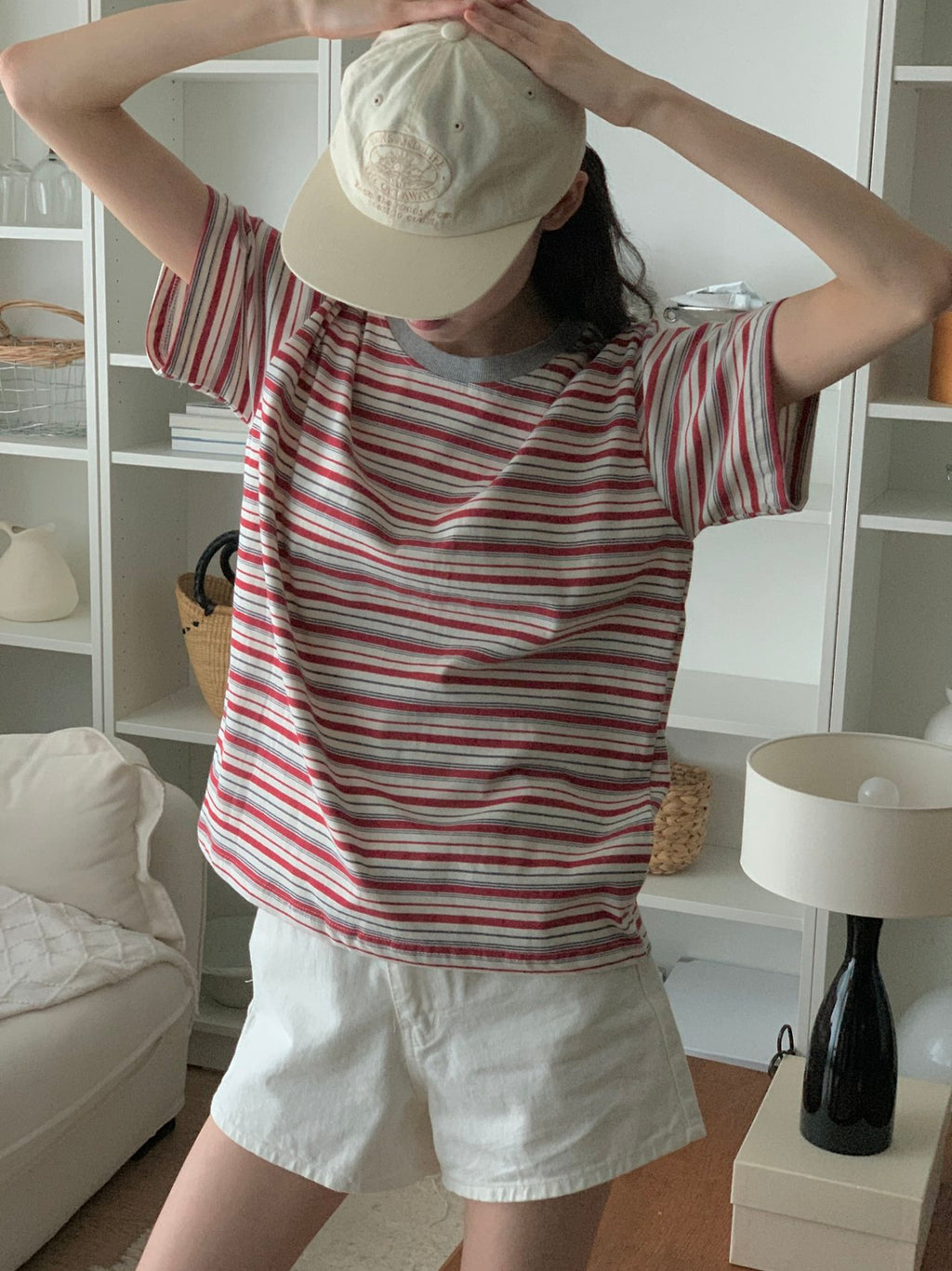 Weekend Breeze Stripe Cotton Tee - Luckyplanetusa