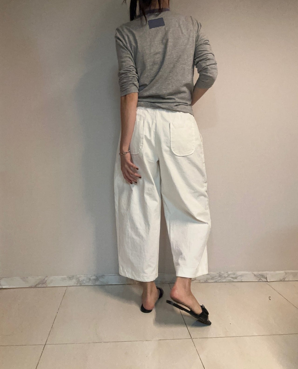 Soft Utility Cotton Wide Pants Daily Essential Made in Korea - Luckyplanetusa