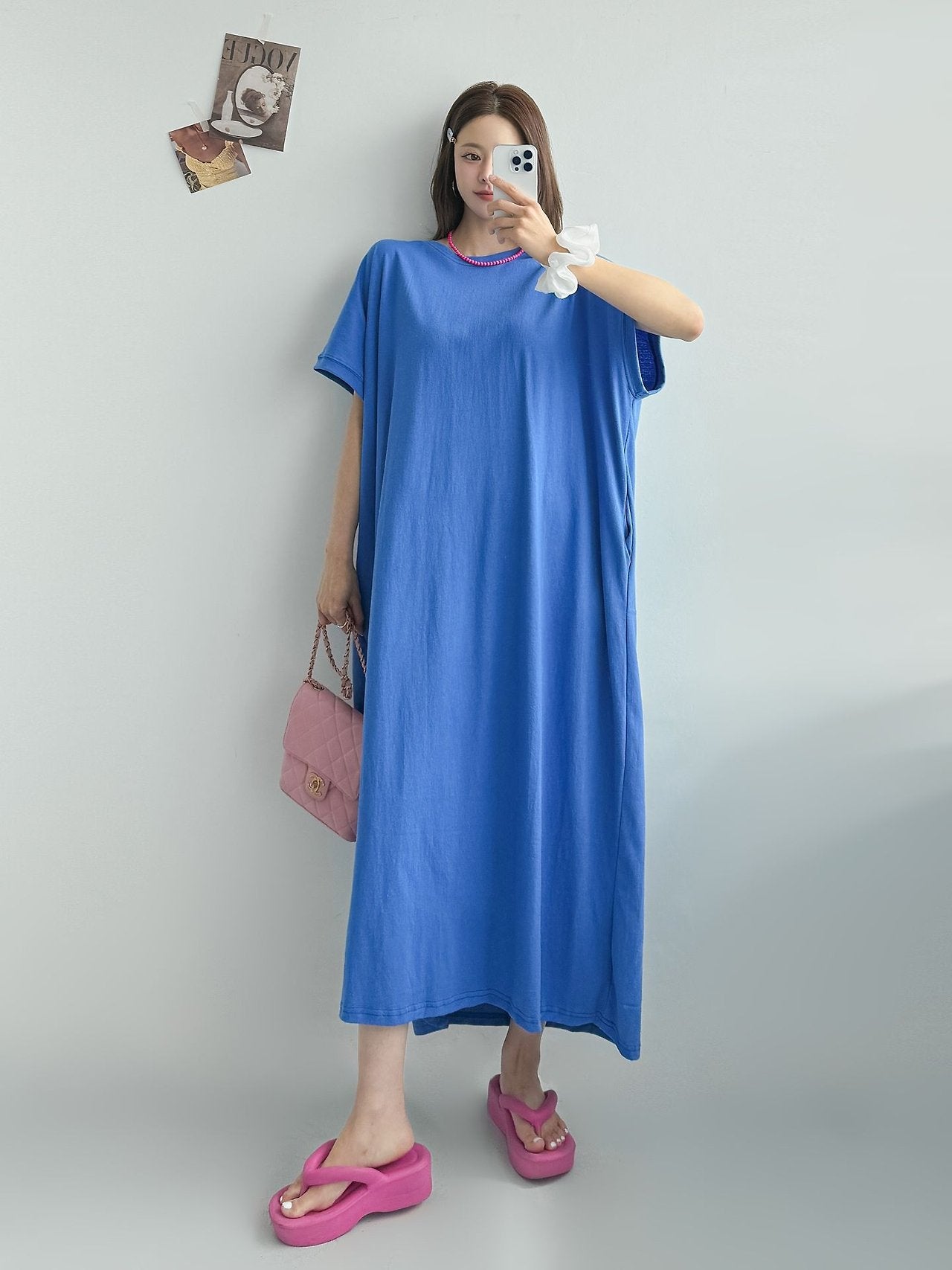 Soft Breeze Oversized Cotton Maxi Dress - Luckyplanetusa