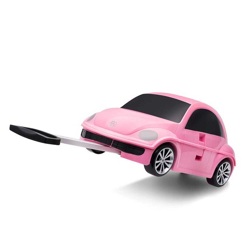 Volkswagen Beetle Kids Ride-On Suitcase Pink– Officially Licensed