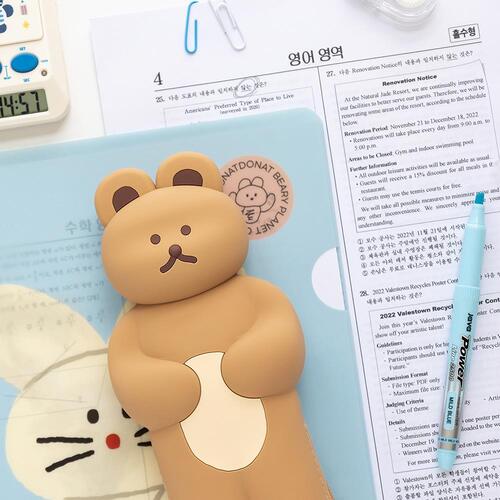 3D Bear Soft Bear Pencil Case/Beauty cosmetic Pouch School Office