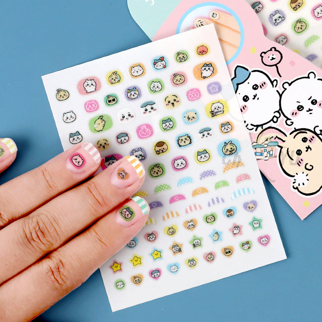 Chiikawa Character Nail Seal Sticker Set