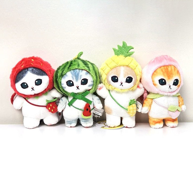 Mofusand Fruit Costume Plush Keychain – 4 Designs Random(9cm)