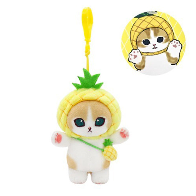 Mofusand Fruit Costume Plush Keychain – 4 Designs Random(9cm)