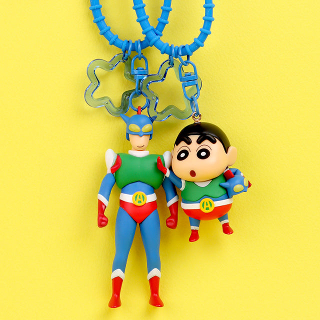 Crayon Shin-chan Action Mask Keychain Figure (2 Designs)