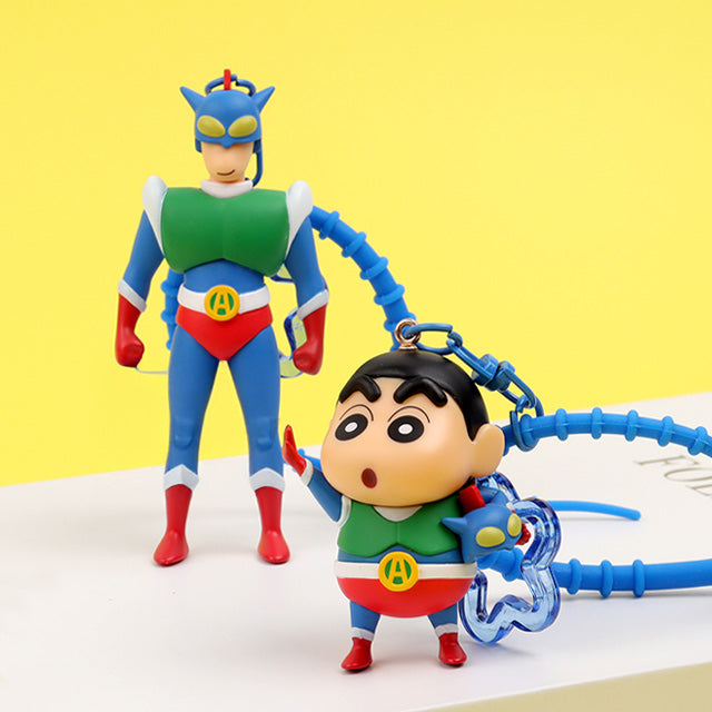 Crayon Shin-chan Action Mask Keychain Figure (2 Designs)