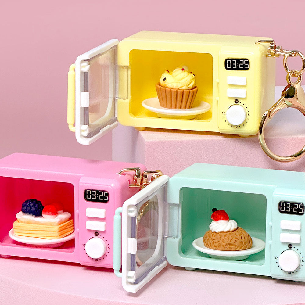 Mini Microwave Keychain Light & Sound Toy