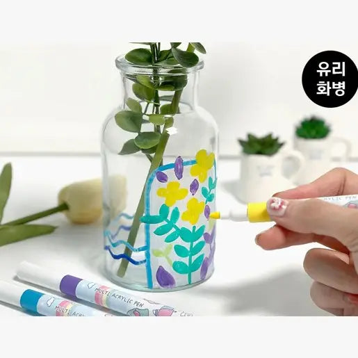 12 Acrylic pen + Mini Echo bag Set / DIY Set Kit