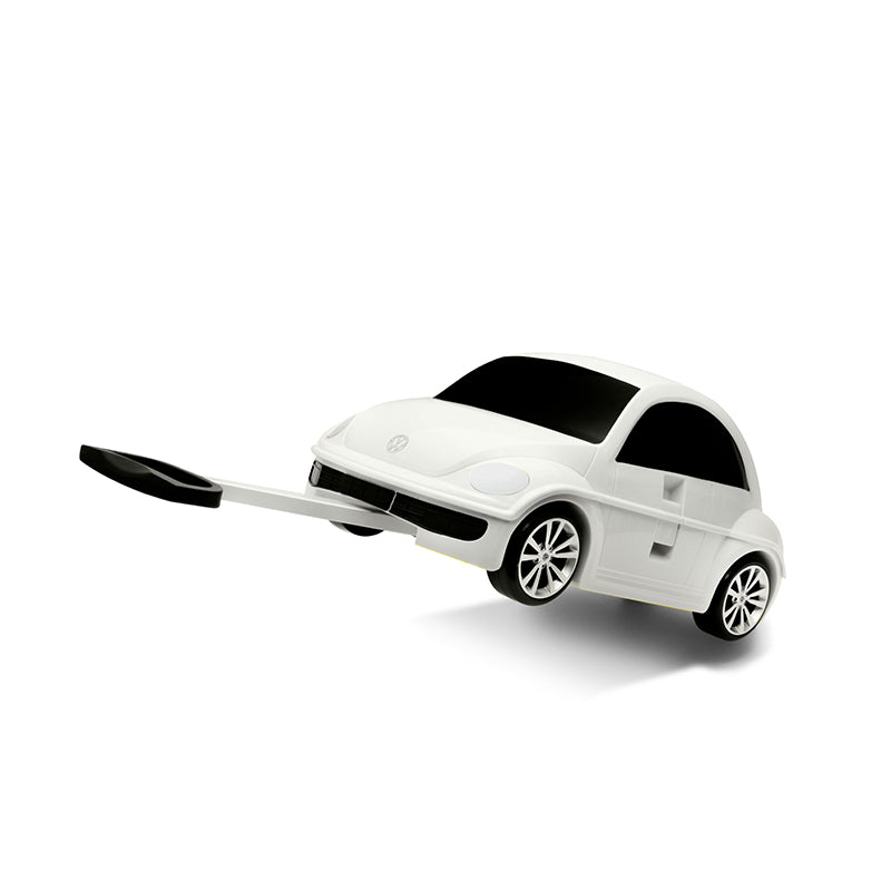 Volkswagen Beetle Kids Ride-On Suitcase White– Officially Licensed