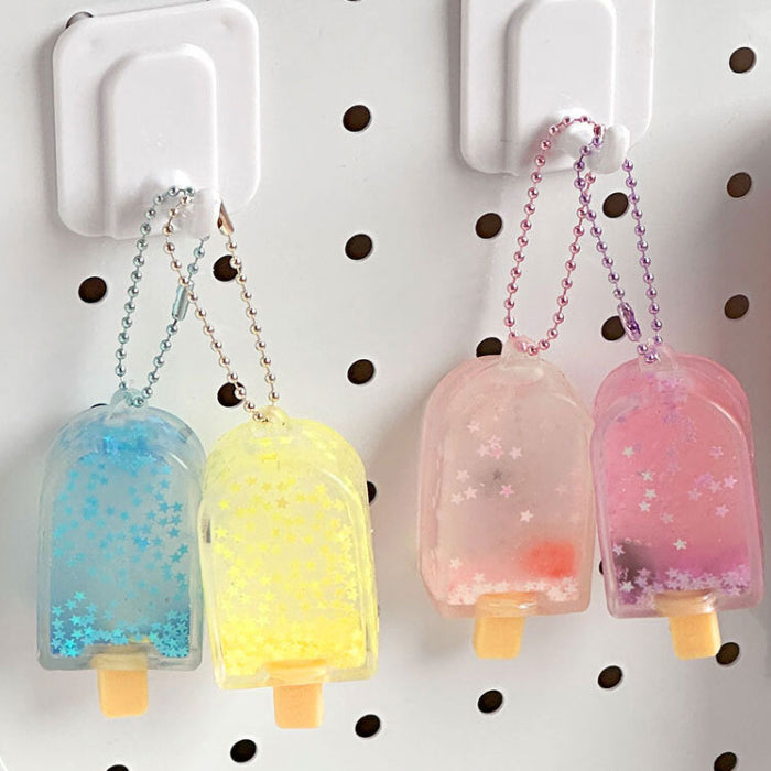 Sparkling Ice Cream Squishy Keychain