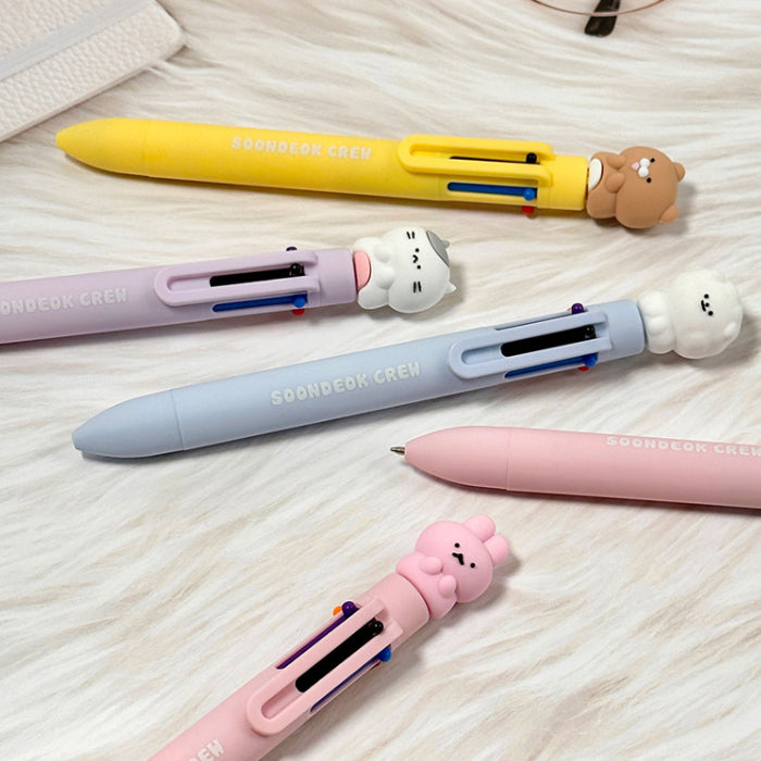 Soondeok Crew 6-Color Ballpoint Pen (0.7mm)