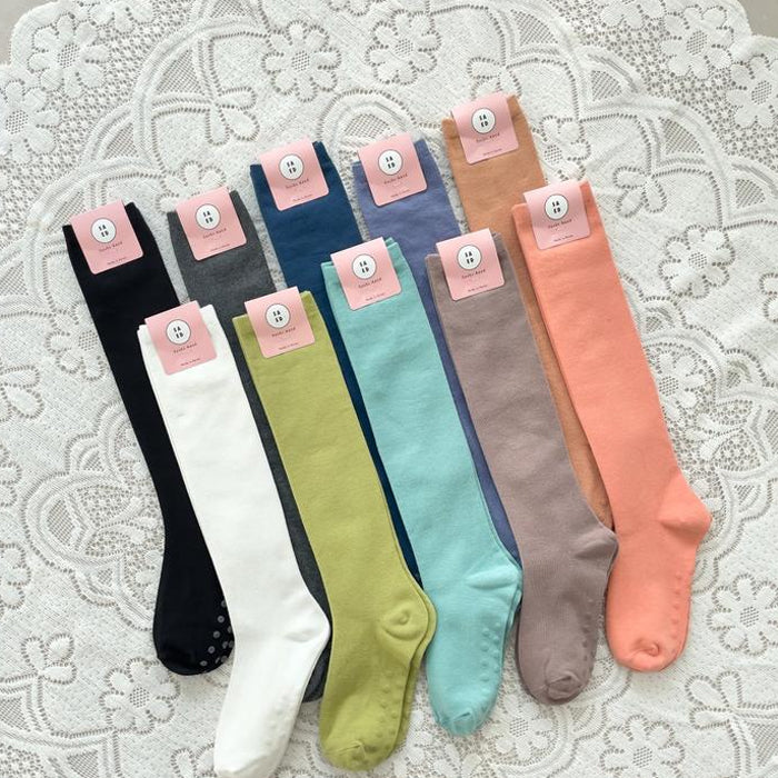 Balance Grip Knee-High Yoga Socks Non slip Made in Korea