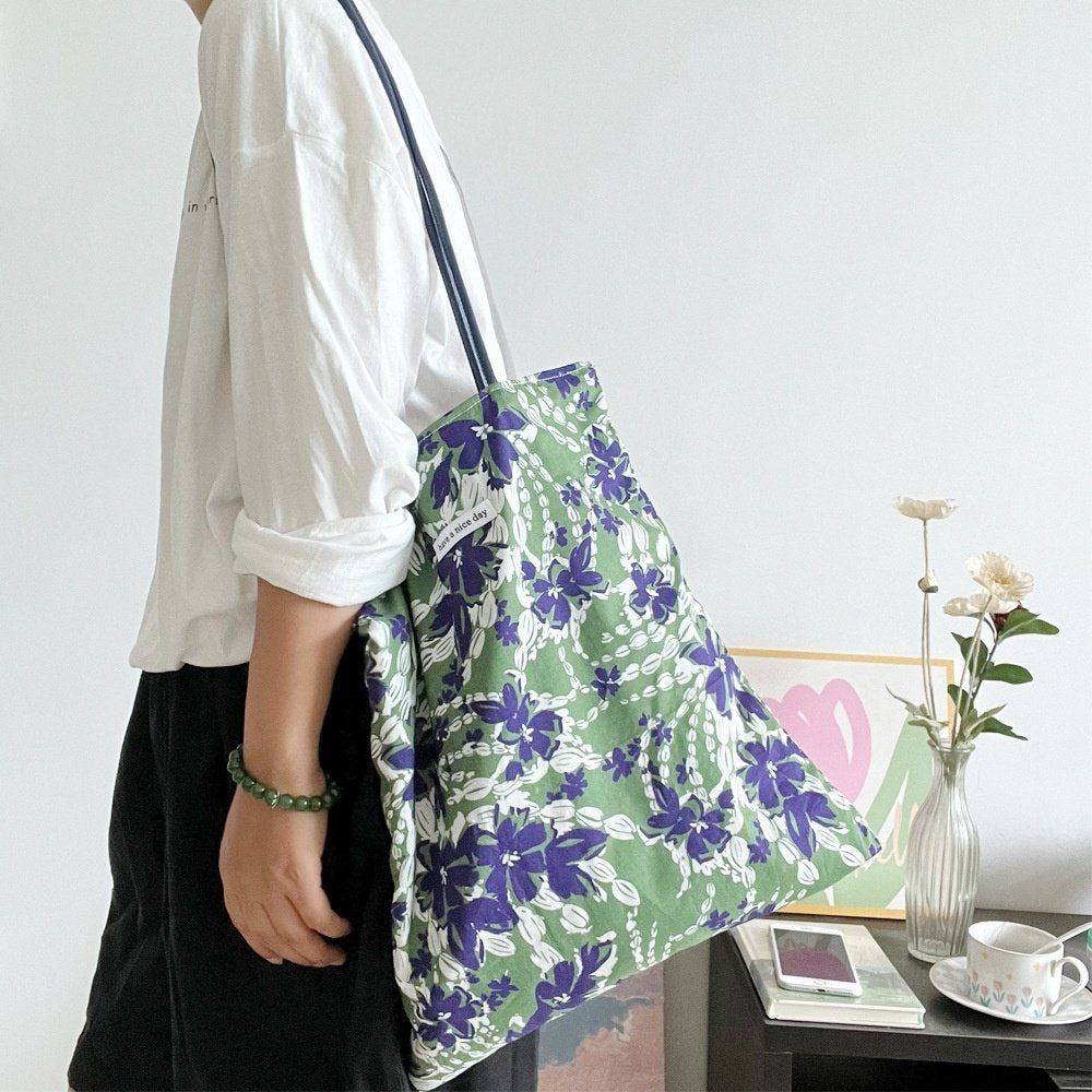 Bloom Garden Floral Tote Bag - Luckyplanetusa