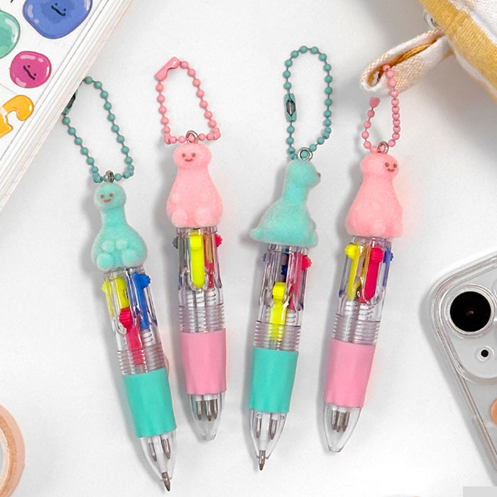 Fuzzy Draco Character Multi-Color Pen Keychain – 2 Colors