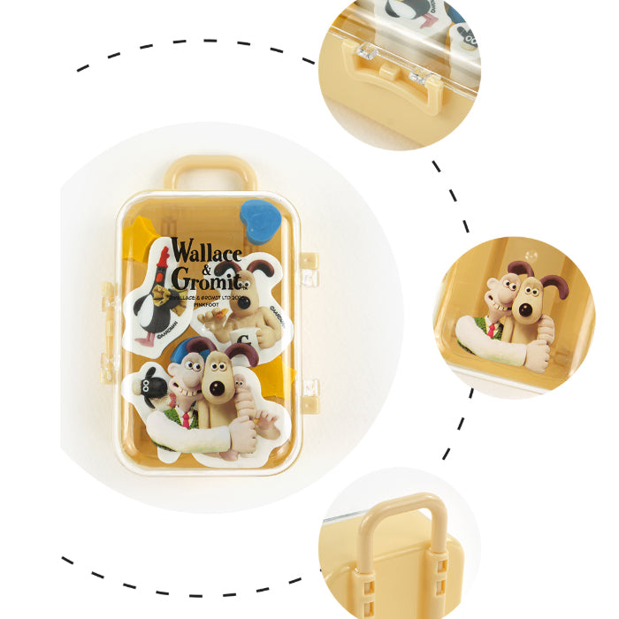 Wallace & Gromit Mini Luggage Eraser Set