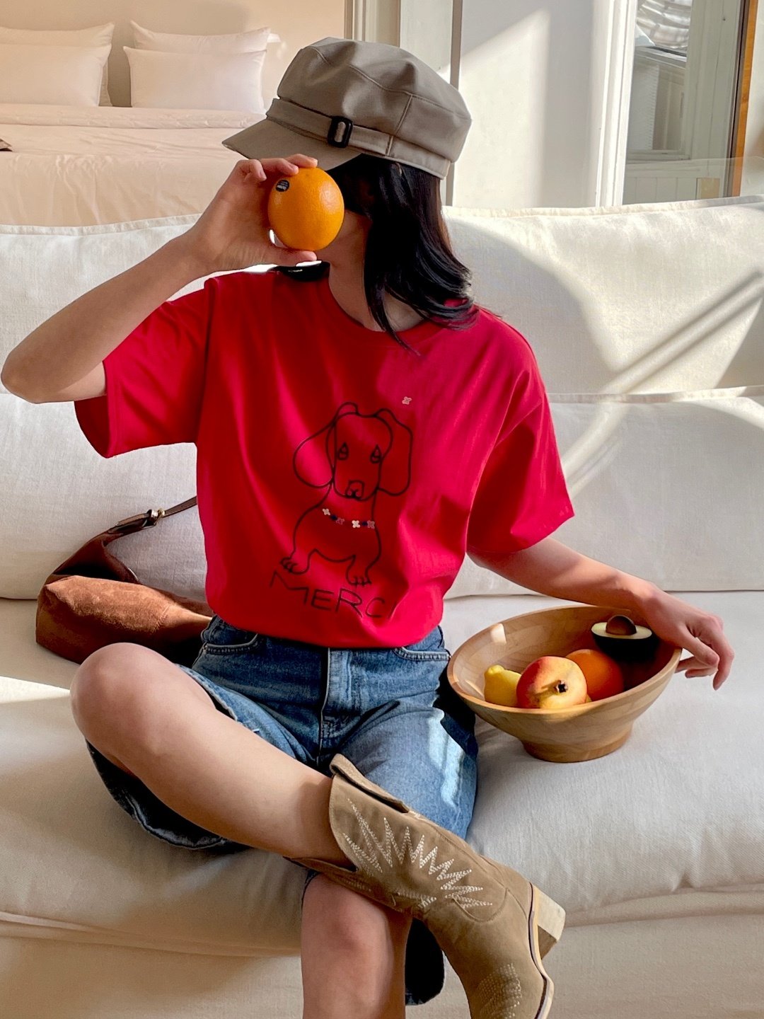 Merci Puppy Graphic Tee - Luckyplanetusa