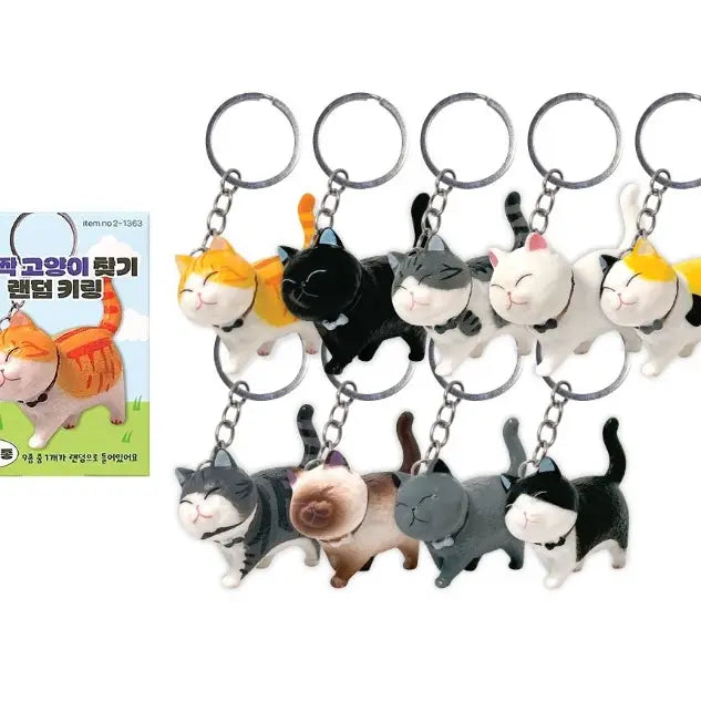 Best Friend Cat Figure Collectable Keyring Random Box - Luckyplanetusa