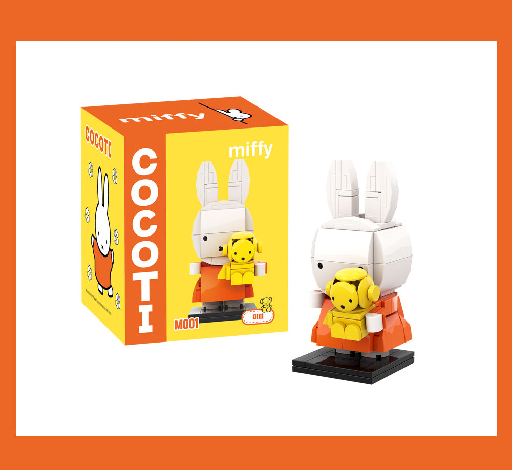 COCOTI Miffy Brick Figure with Teddy – Mini Block Set