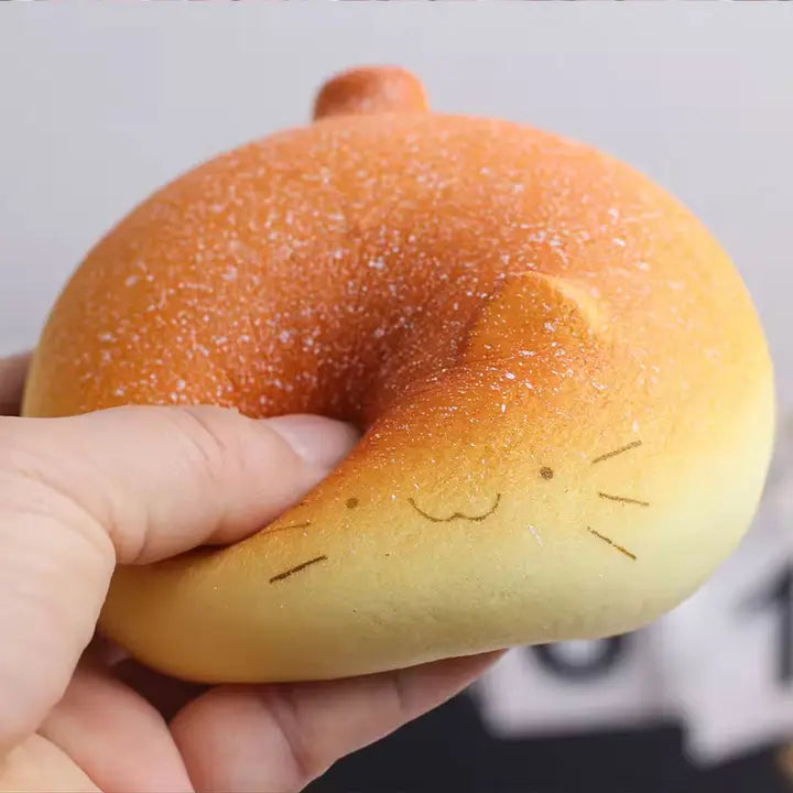 Cat Bread Squishy – Soft & Slow-Rebound Stress Toy - Luckyplanetusa