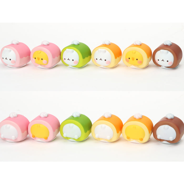 Molang Roll Cake Blind Box Figure Series
