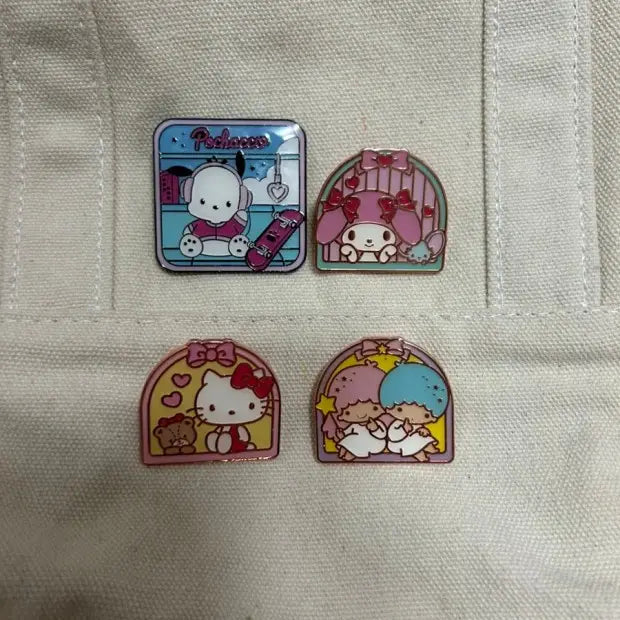 Sanrio Character pins Badge Random Egg Box-24Pcs Limited
