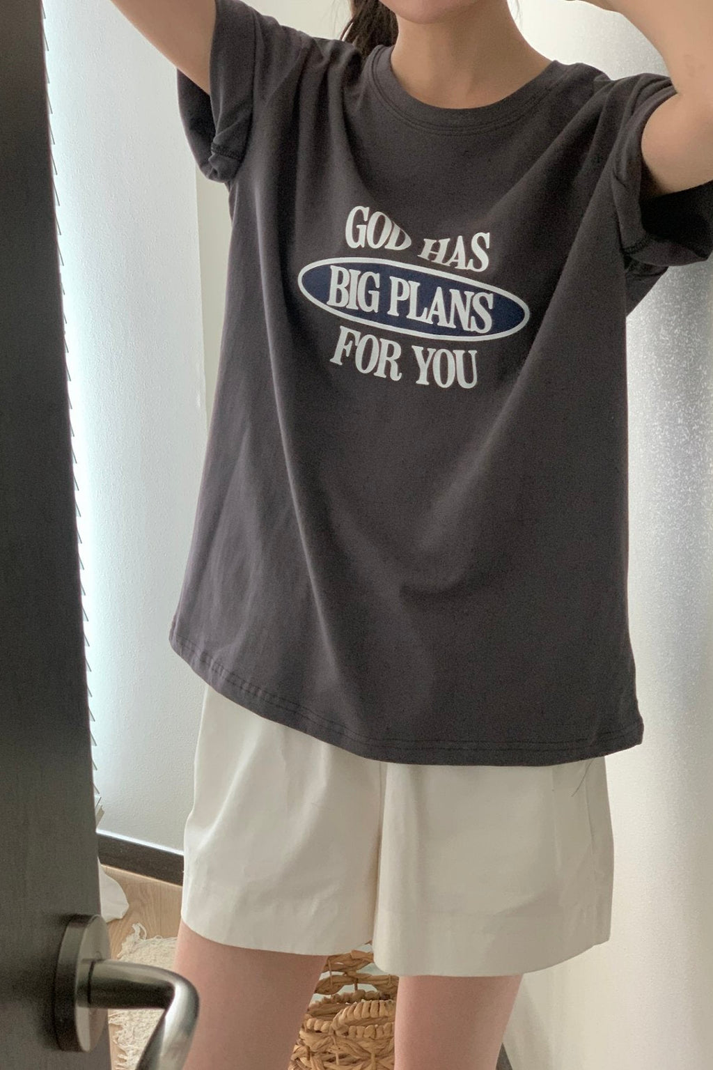 Big Plans Graphic Cotton Tee Made in Korea - Luckyplanetusa