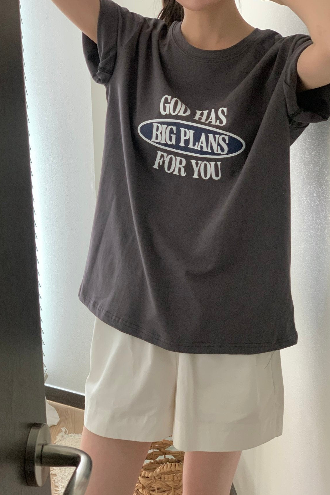 Big Plans Graphic Cotton Tee Made in Korea - Luckyplanetusa