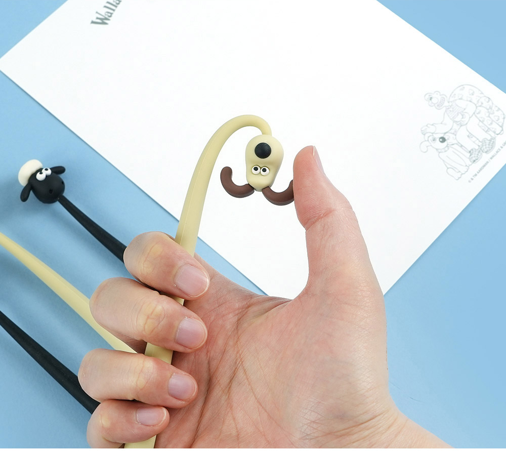 Wallace & Gromit Swing Gel Pen – 0.5mm (Gromit / Shaun)