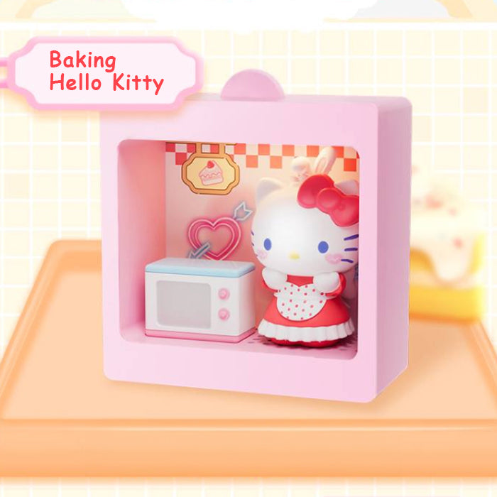 Sanrio Characters Light-Up Mini Box Diorama Blind Box Restaurant Theme