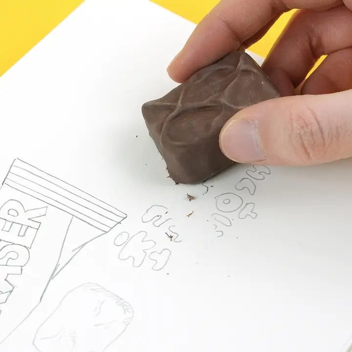 Chocolate Bar Eraser – Realistic and Fun!