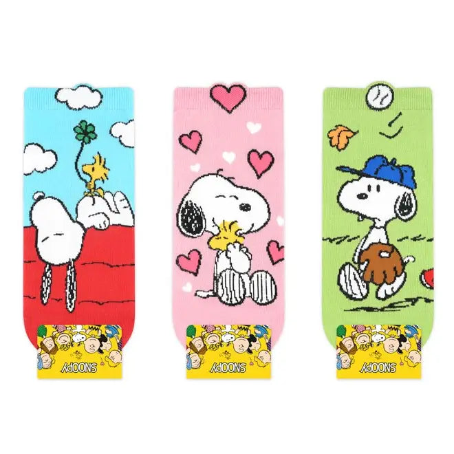 Peanuts Snoopy Charlie Brown ankle Socks/ Cotton Ultra Soft