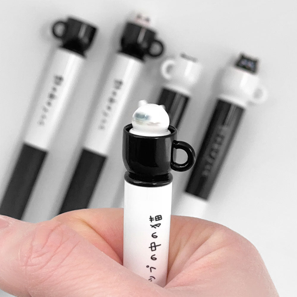 Spinning Cat in the Tea Cup Gel Pen – 0.5mm (20PCS BOX) - Luckyplanetusa