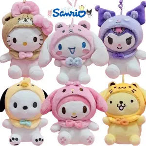 Sanrio New Costume Friends Plush Key Chain, Bag Charm
