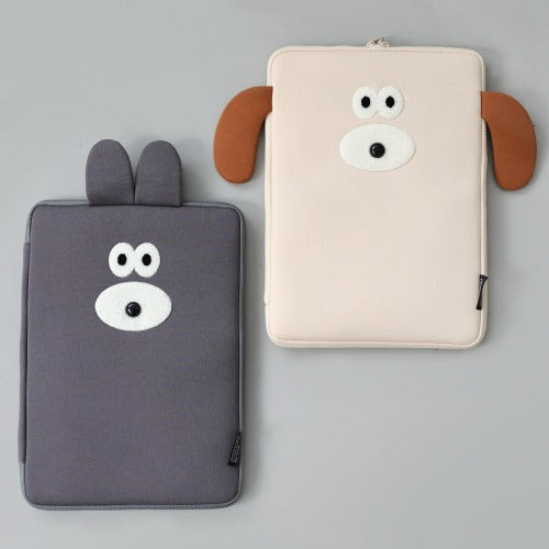 Brunch Brother Laptop I pad/ Mac book 13" Case Cover Bags-Bunny, Puppy with pocket