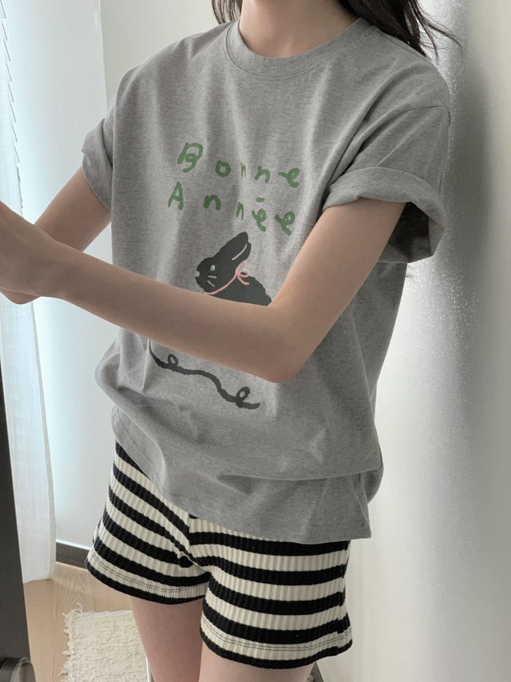 Bonne Bunny Graphic Cotton Tee - Luckyplanetusa
