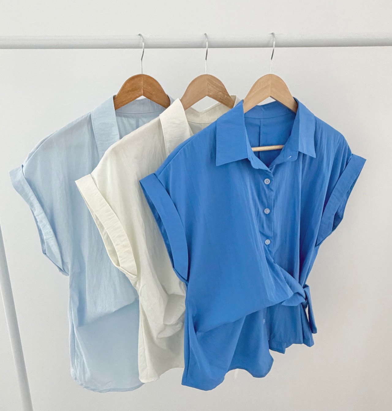 Soft Wrap Tie Blouse - Luckyplanetusa