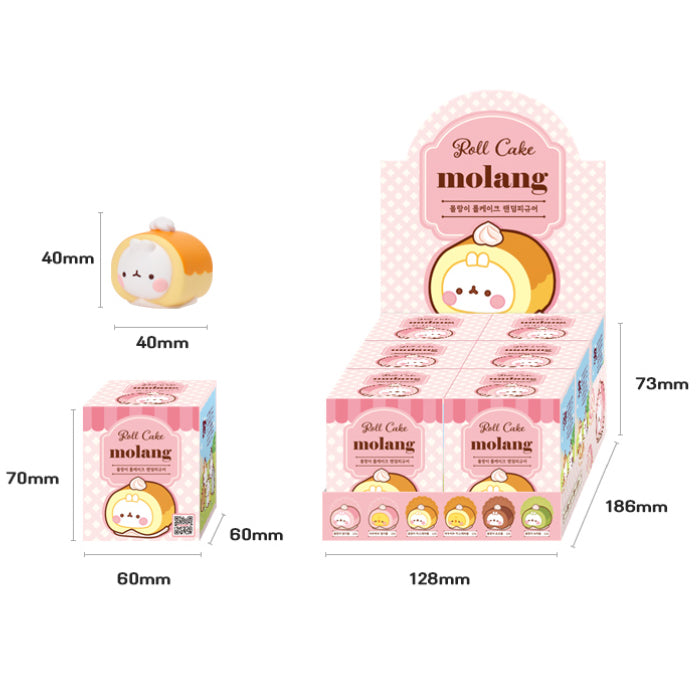 Molang Roll Cake Blind Box Figure Series